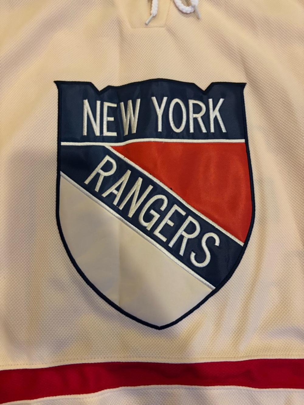 Reebok 2012 Winter Classic NY Rangers Cream/Navy/Red #30 Lundqvist Jersey Sz 48 - Picture 8 of 9